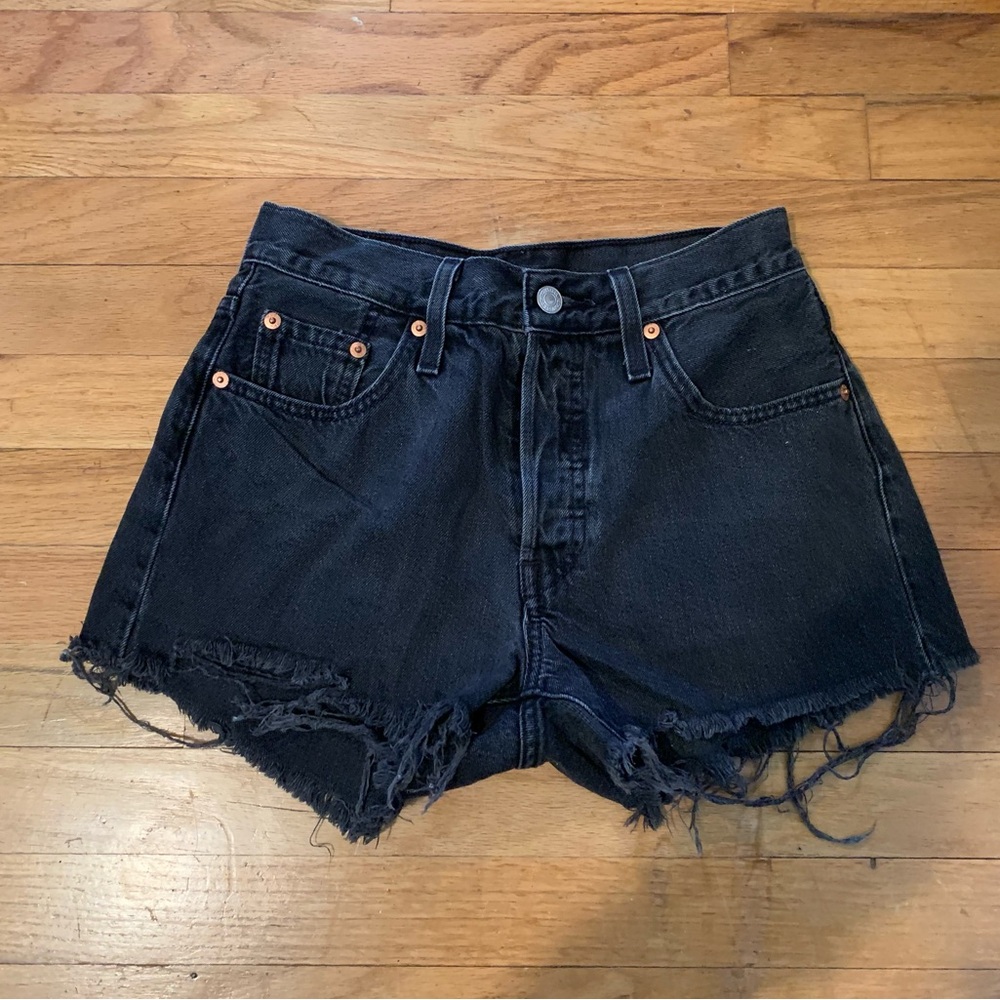 Levi’s 501 Black Denim Shorts